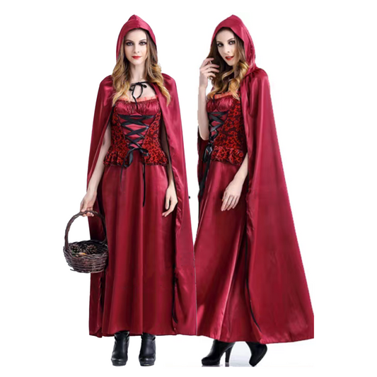 Queen Witch Red Heart Costume/Cosplay Little Red Riding Hood Maid Outfit party X party