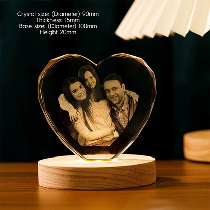 Custom Photo Crystal Ball, Couple's Anniversary Commemorative Gift, Creative Music Box Night Light Ornament party X party