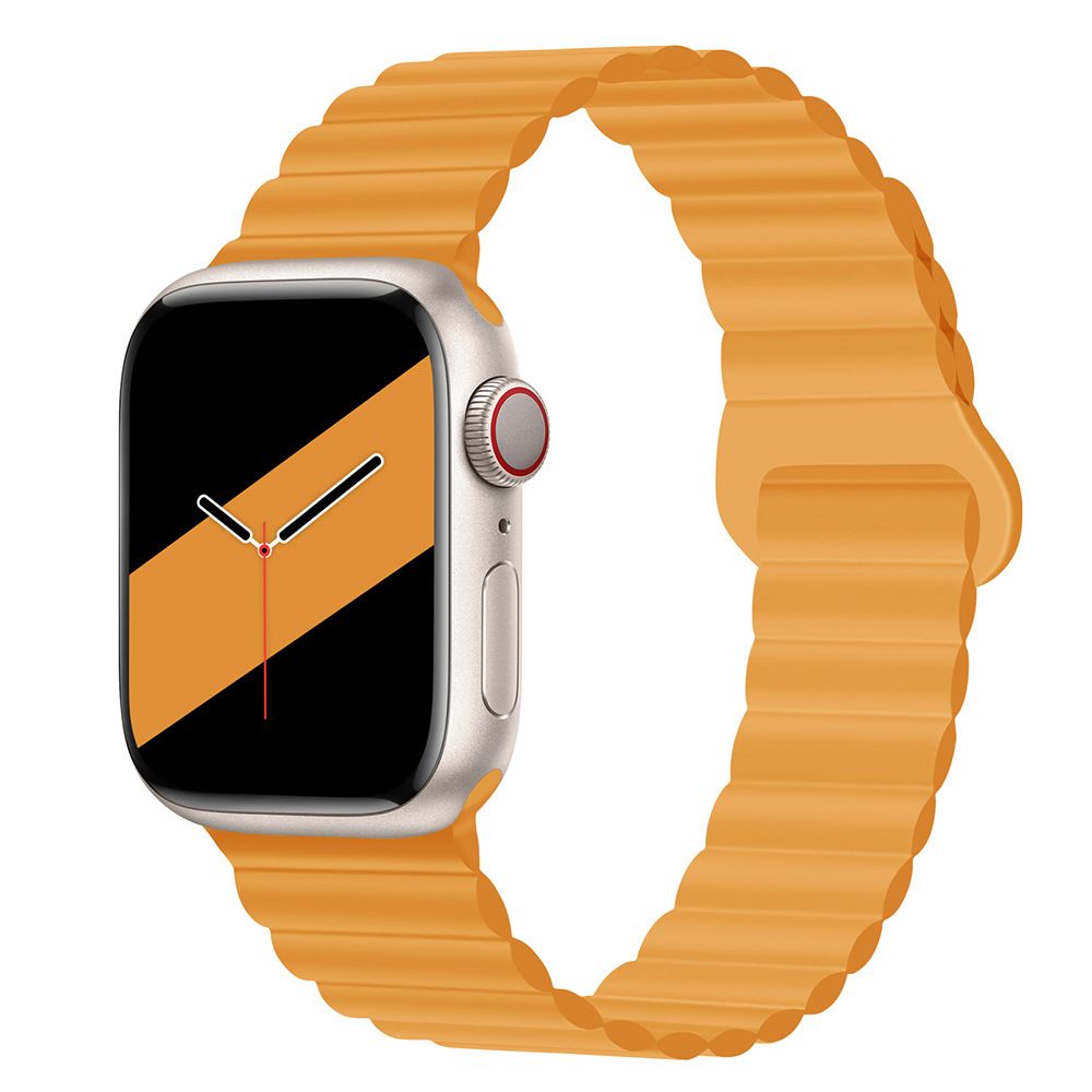 Applicable to Apple watch straps 1-10 generations Apple iwatch9S10 second generation two-color buckle silicone magnetic watch strap – SW-03 party X party