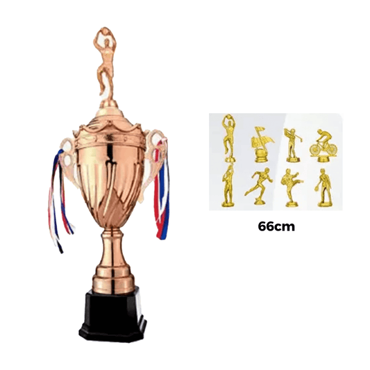 Engravable Metal Trophy | Creative Commemorative Award in Three Colors – TR-1625 - party X party