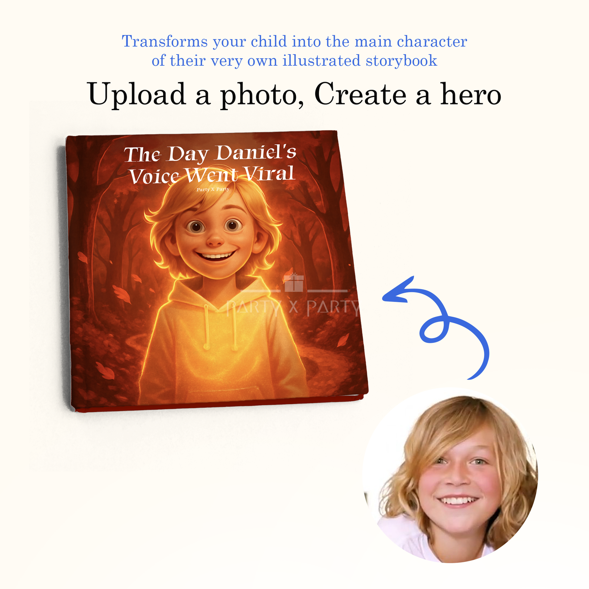 The Day (Your Child's Name) Voice Went Viral - A Personalized Storybook party X party