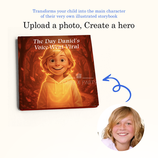 The Day (Your Child's Name) Voice Went Viral - A Personalized Storybook party X party