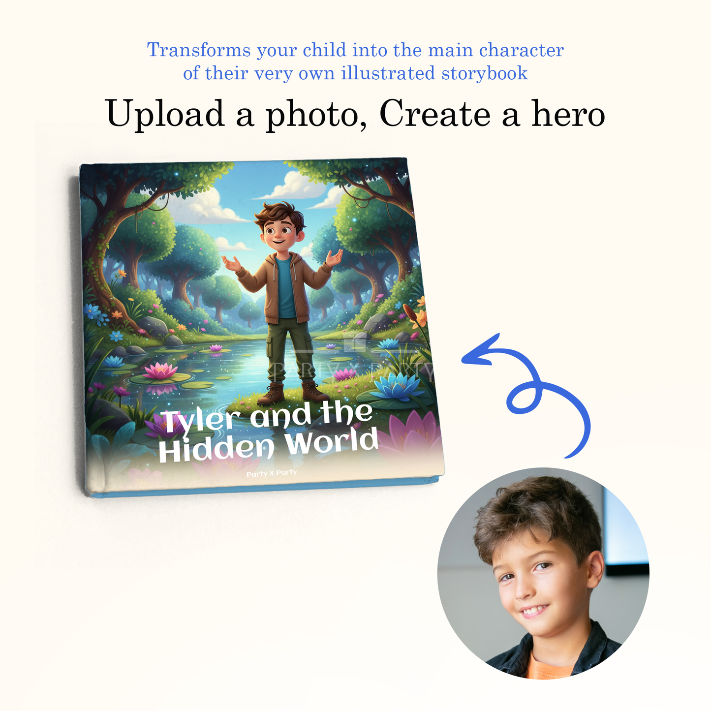 (Your Child's Name) and the Hidden World - A Personalized Storybook party X party