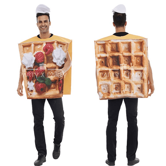 Waffle Funny Food-Themed Halloween Costumes for Adults & Teens – Perfect for Parties, Events, and More! - party X party