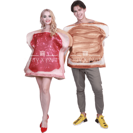 Couple Jam Funny Food-Themed Halloween Costumes for Adults & Teens – Perfect for Parties, Events, and More! - party X party