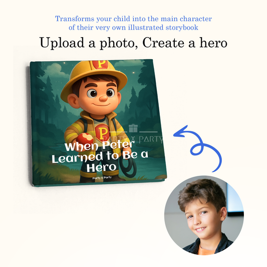 When (Your Child's Name) Learns to be a Hero - A Personalized Storybook party X party