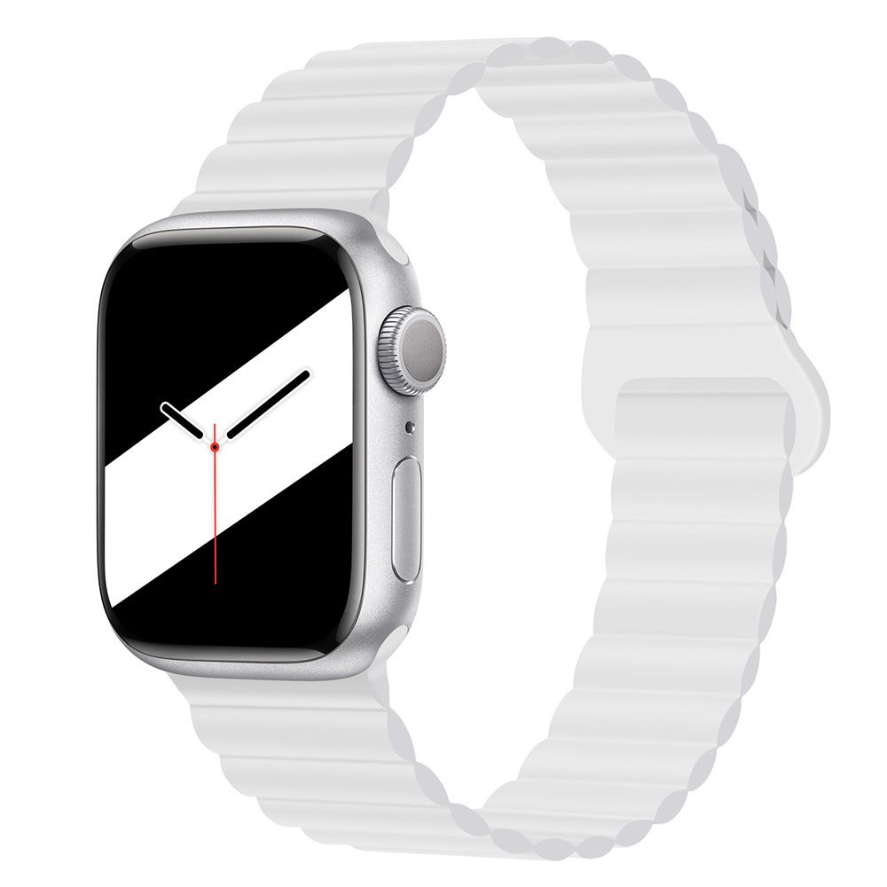 Applicable to Apple watch straps 1-10 generations Apple iwatch9S10 second generation two-color buckle silicone magnetic watch strap – SW-03 party X party