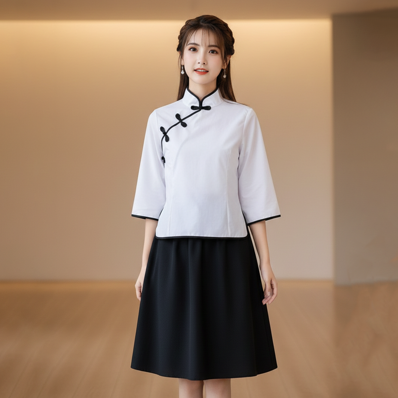 Chinese Republic-Era Student Outfit | May Fourth Youth Costume for Women & Children | Men’s Zhongshan Suit Stage Performance Set C067 party X party