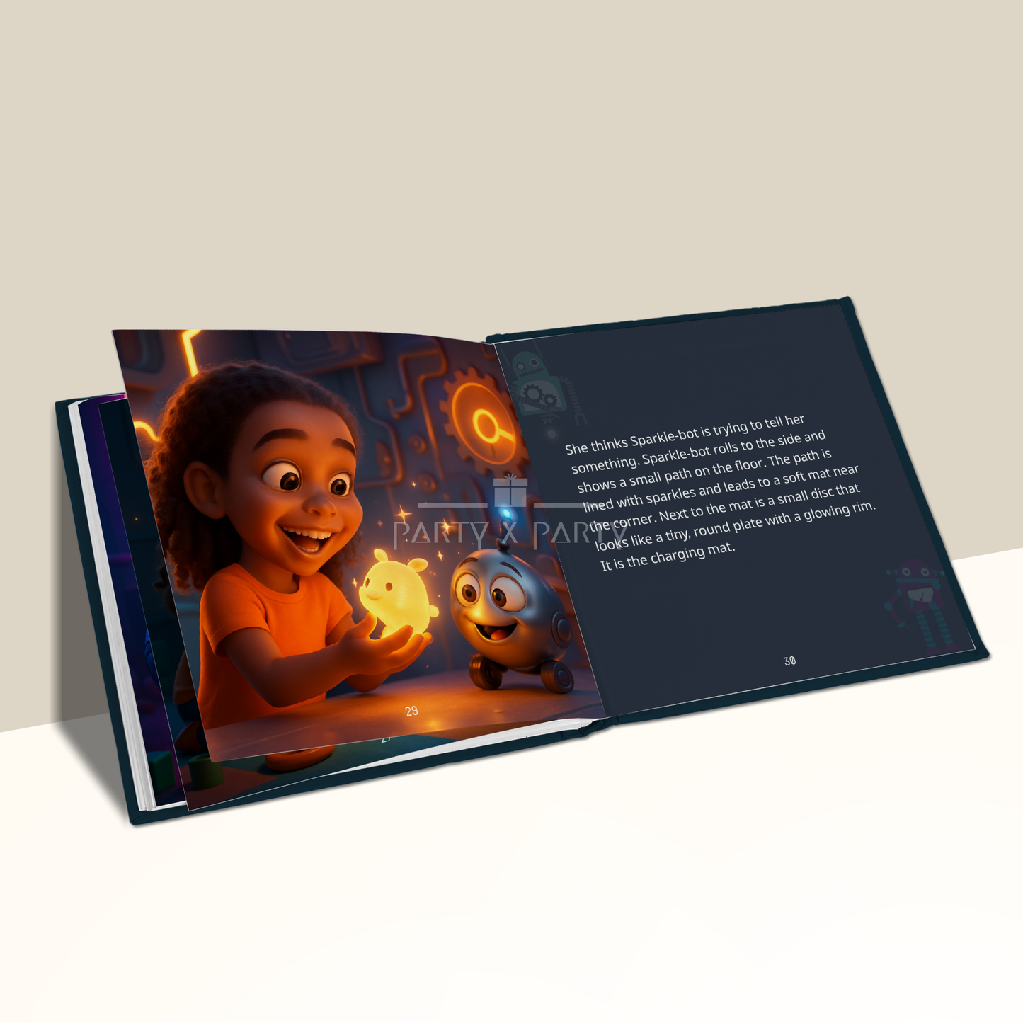 (Your Child's Name) and the Sparkle-Bot's Surprise - A Personalized Storybook party X party