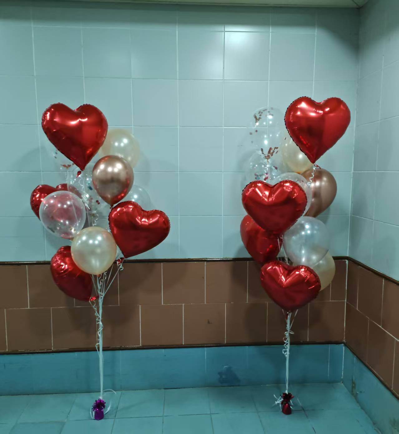 Heart Balloon Bundle – Rubber & Foil Balloons – Store Pickup/Van Delivery – B174 - party X party