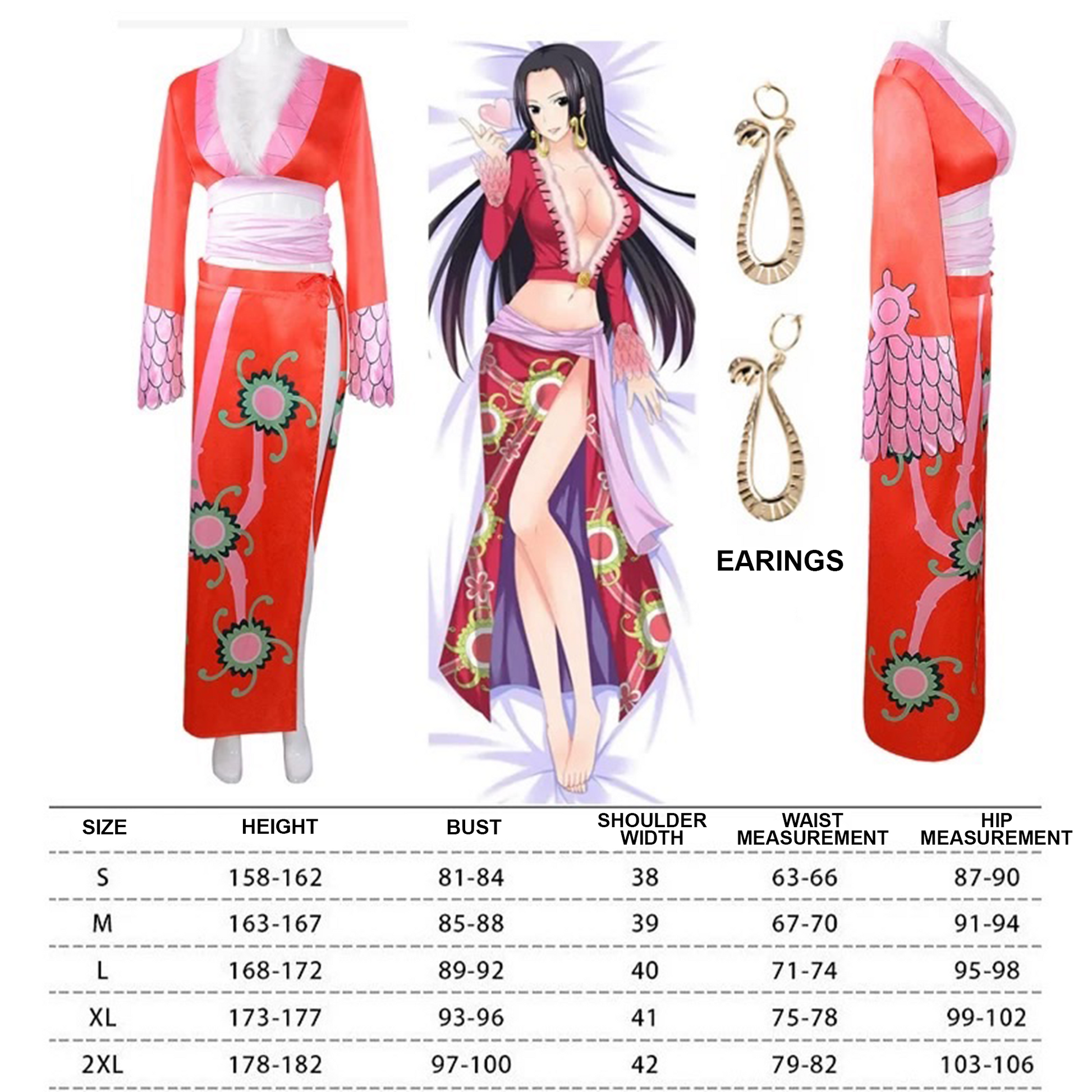 One Piece – Boa Hancock Cosplay Costume Anime Character Role-Play Outfit 0020 party X party