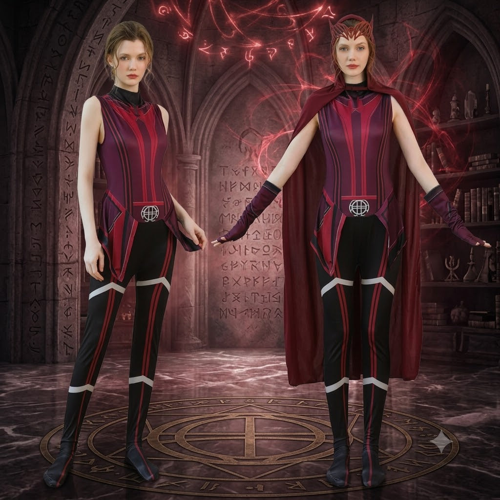 Scarlet Witch Wanda Multiverse Family Matching Cosplay Costume – Marvel Hero Festival Parent-Child Outfit | MTJ320 party X party