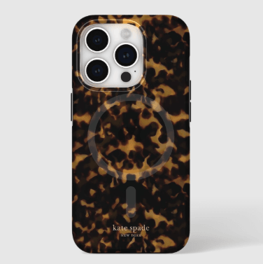 kate spade New York - Protective Hard Case for iPhone 15 Pro MagSafe Phone Case - Clear Tortoise KS052488 – LP-095 - party X party