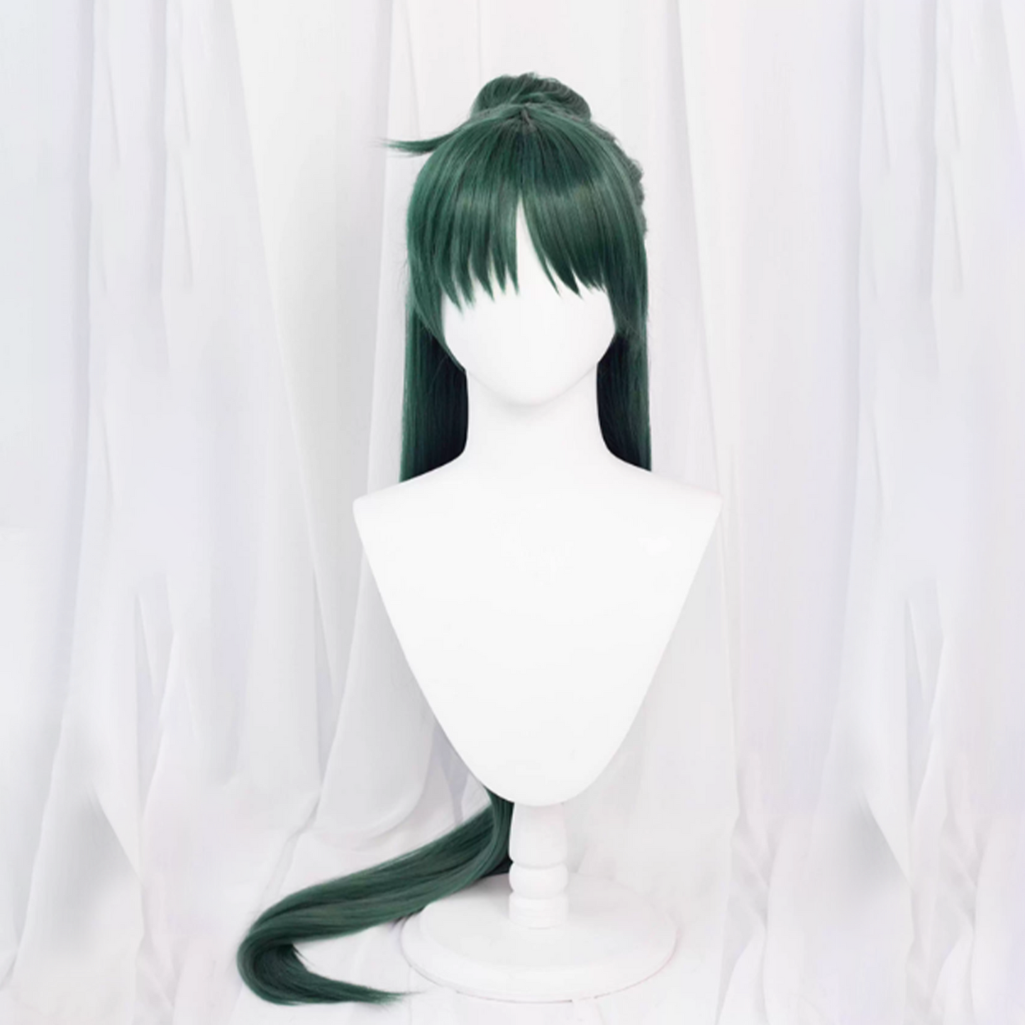 Sailor Moon Setsuna Meiou Cosplay Wig – Dark Green Long Straight 120CM SM015 party X party
