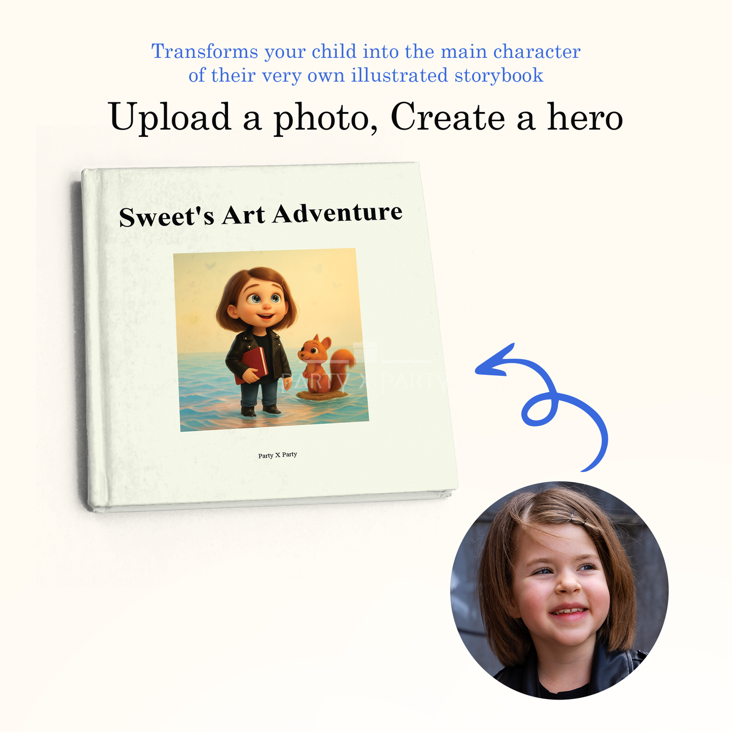 Sweet's Art Adventure –  Personalized Story Book party X party