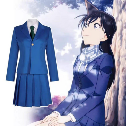 Detective Conan Kudo Shinichi & Mouri Ran Cosplay | Japanese Academy School Uniform | Men's and Women's Full Cosplay Costume C041 party X party