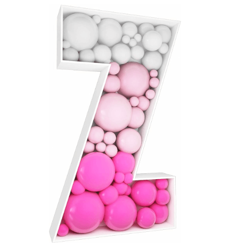 Letter Mosaic Balloon Frame--B160 - party X party