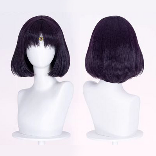 Sailor Moon Hotaru Tomoe Cosplay Wig – Short Black Hair SM020 party X party