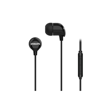 Philips TAE2146BK/97 USB‑C Wired In‑Ear Headphones – Black LP‑116 | 10 mm Dynamic Bass, Inline Mic & 1.2 m Cable
