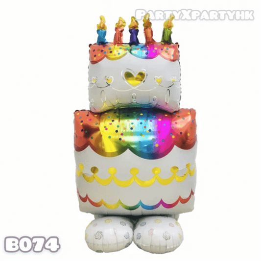 Standing Super Large Double Layer Birthday Cake Balloon – B074 - party X party