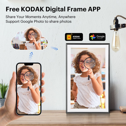 Kodak - RCF-1561P 15.6" Digital Photo Frame with WiFi (Black) – LP-240