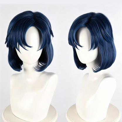 Sailor Moon Ami Mizuno Cosplay Wig – Short Curly Light Blue SM012 party X party