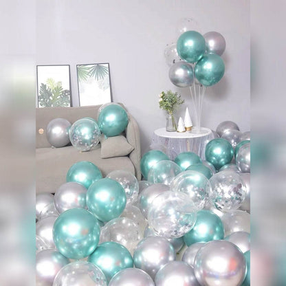 Metal Balloon Birthday Balloon Decoration Metal Green & Blue Set Balloon Set B005/B015 - party X party