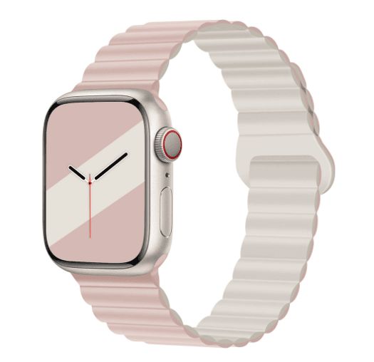 Applicable to Apple watch straps 1-10 generations Apple iwatch9S10 second generation two-color buckle silicone magnetic watch strap – SW-03 - party X party