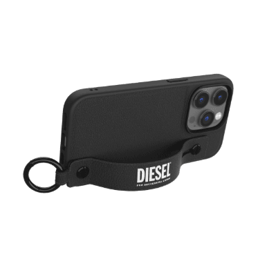 DIESEL - Leather Handstrap Case FW22 for iPhone 14 Pro Max Phone Case (blackwhite) 50286 – LP-247 - party X party