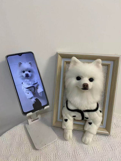 Dog pet photo frame-customized according to your image-wool felt handmade simulation photo frame – CW02