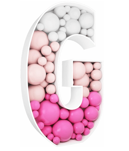 Letter Mosaic Balloon Frame--B160 - party X party