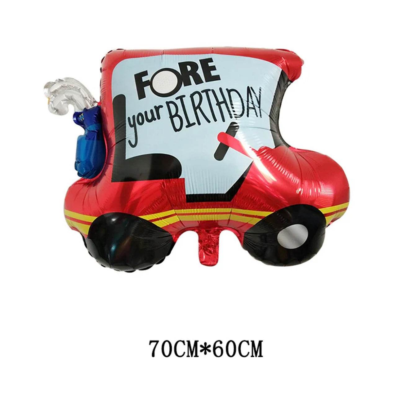 Large golf car aluminum film balloon decoration--B169