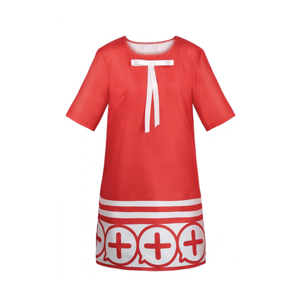 Spy x Family Anya Cosplay Dress – Red Version with Hair Accessories SF006 party X party