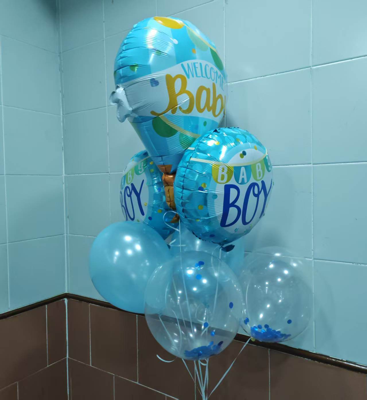 WELCOME BABYBABY BOY Balloon Party Set-Simple--S104 - party X party