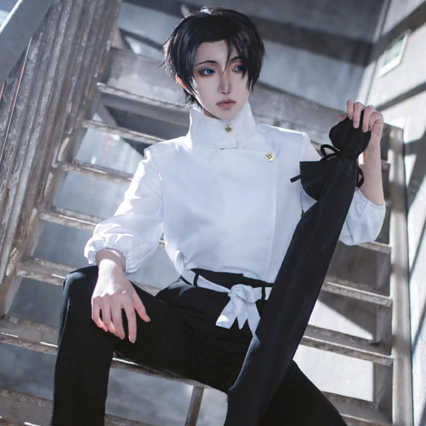Jujutsu Kaisen Cosplay Costumes - Yuta Okkotsu [Full Outfit] with free ring + sword bag J022 party X party