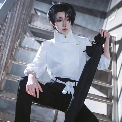 Jujutsu Kaisen Cosplay Costumes - Yuta Okkotsu [Full Outfit] with free ring + sword bag J022 party X party