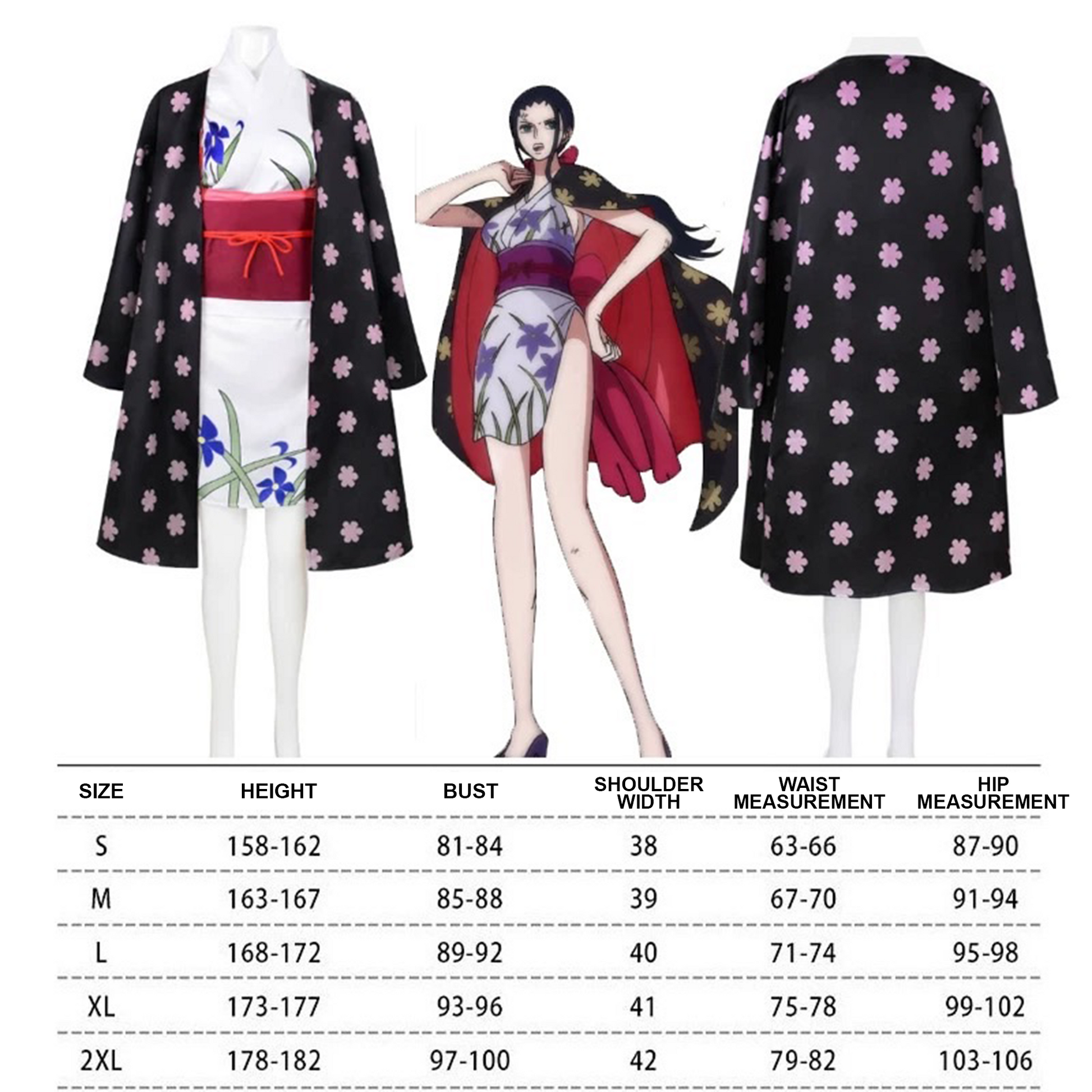 One Piece Onigashima Arc – Nico Robin Kimono Cosplay Costume Anime Merchandise Outfit 0012 party X party