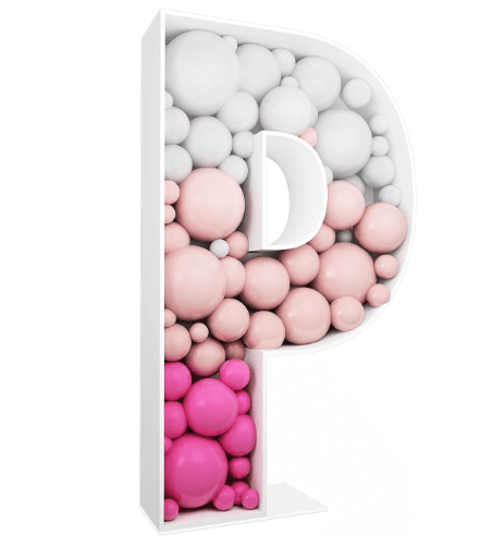 Letter Mosaic Balloon Frame--B160 - party X party