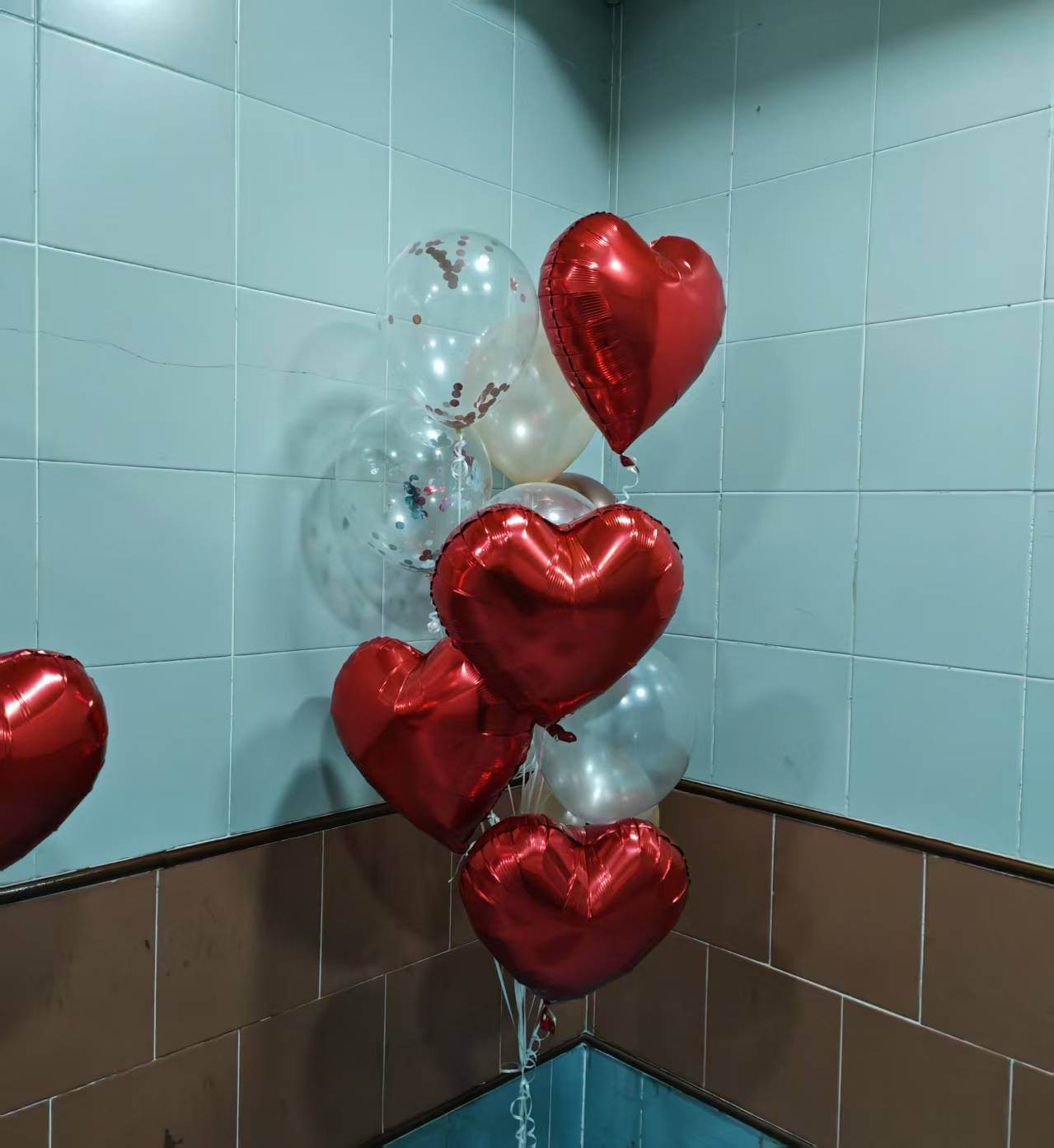 Heart Balloon Bundle – Rubber & Foil Balloons – Store Pickup/Van Delivery – B174 - party X party