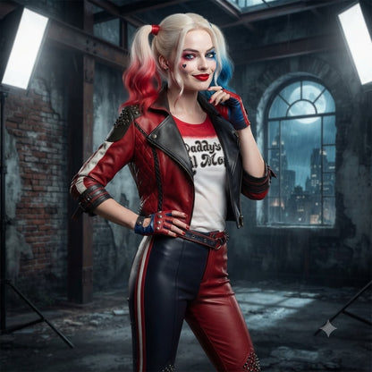 Harley Quinn Suicide Squad Cosplay Costume – Task Force X Movie Uniform | DC221 party X party