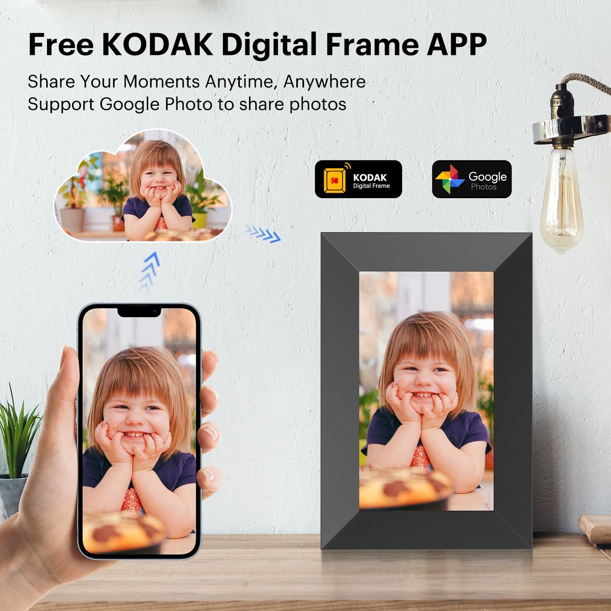 Kodak - 10.1" WIFI Photo Frame RCF-1018-BK (Black) – LP-236