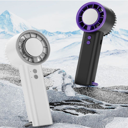 New Cooling Handheld Fan – High-Speed Semiconductor Ice Cooling Fan with Mist Spray for Outdoor Use | HF0010 party X party