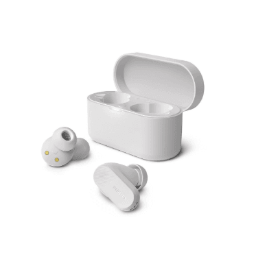Philips TAT3509WT/00 3000‑Series True Wireless Earbuds | ANC, Dynamic Bass, 24 h Battery – White LP‑132 - party X party