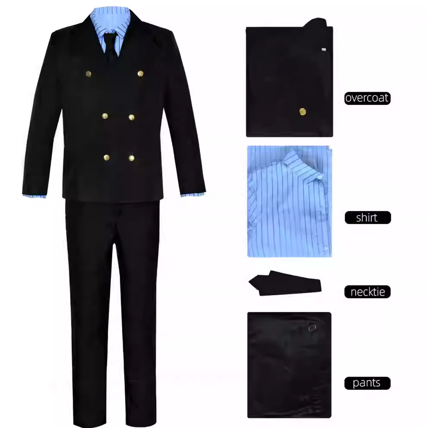 One Piece – Sanji Cosplay Anime Suit Men’s Costume 0023 party X party
