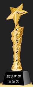 Metal Trophy Creative Trophy Five-pointed Star Trophy Can Be Engraved – TR-685