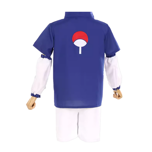 Naruto Sasuke Uchiha Youth Ninja Cosplay Costume – Classic Genin Version N002 party X party