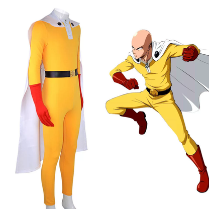One Punch Man Anime Character Roleplay Outfit - Saitama Cosplay Costume – | DC009 party X party