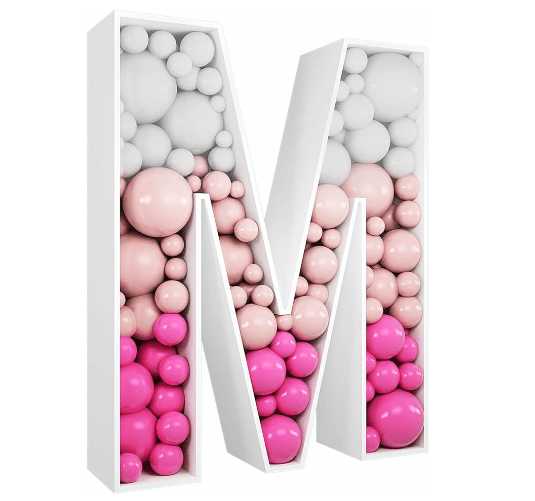 Letter Mosaic Balloon Frame--B160 - party X party