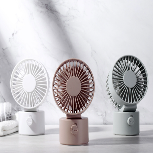 Desktop Dual-Blade Mini Fan – Quiet Portable Oscillating USB Fan for Dorms & Offices (Japanese/Korean Style) | HF003 party X party