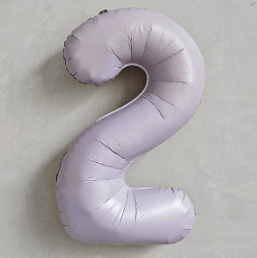 Cream Purple Number Balloon 40 Inch Party Decoration--B178 - party X party